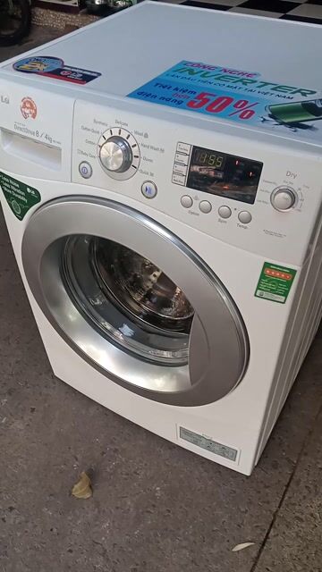 Máy giặt sấy LG 8kg/4kg Trắng. Mua bán Máy giặt tại Quận Tân Phú Tp Hồ Chí Minh được đăng bởi Điện Tử Quách Điêu hình 1