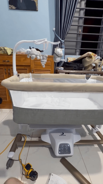 Nôi điện Chilux S11 Xám đã sử dụng. Mua bán Mẹ và bé tại Huyện Lộc Ninh Bình Phước được đăng bởi Vy hình 1