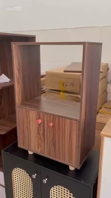 Tủ đầu giường Gỗ MDF Nâu 60x40x24cm 2 cánh. Mua bán Tủ, kệ gia đình tại Quận Cẩm Lệ Đà Nẵng được đăng bởi NỘI THẤT TRẦN DUNG  hình 1