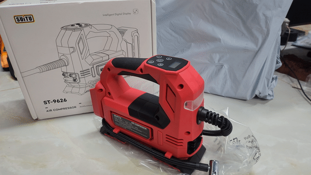 Máy bơm hơi xe máy ôtô SUITU dùng pin,điện 12V.Mới. Mua bán Đồ chuyên dụng, Giống nuôi trồng tại Thành phố Thủ Đức Tp Hồ Chí Minh được đăng bởi Ánh 93 hình 1