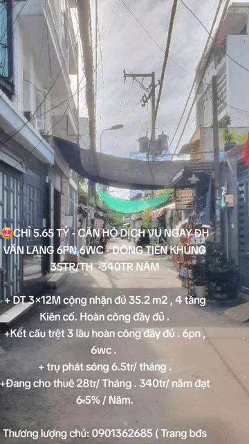 Mua bán Nhà ở Quận Gò Vấp Tp Hồ Chí Minh diện tích 36 m² giá 5,4 tỷ