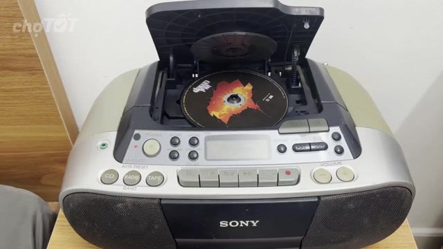 Đầu đĩa CD/MP3 Sony CFD-S03CP Bạc, Đen. Mua bán Tivi, Âm thanh tại Quận Tân Bình Tp Hồ Chí Minh được đăng bởi Dat Vu Thanh hình 1