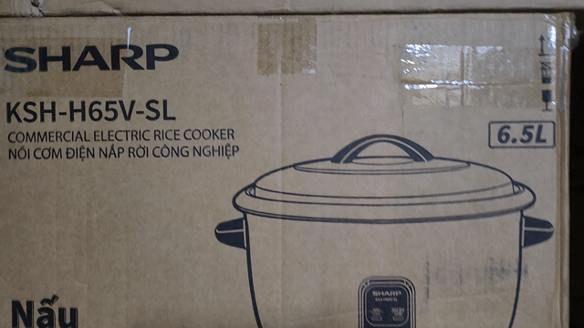 Nồi cơm điện 6,5L Sharp KSHH65VSL MỚI NGUYÊN THÙNG. Mua bán Bếp, lò, đồ điện nhà bếp tại Quận Bình Thạnh Tp Hồ Chí Minh được đăng bởi MỸ PHƯỢNG  hình 1