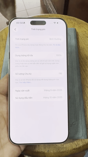 Apple iPhone 17 Pro Max 512GB Bạc đã sử dụng tgdd🚐. Mua bán Điện thoại tại Quận 3 Tp Hồ Chí Minh được đăng bởi Vũ Rạch Bùng Binh  hình 1