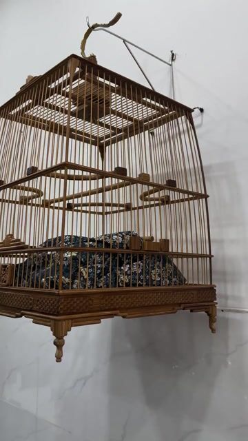 Lồng chim thái tre màu nâu mới. Mua bán Phụ kiện, Thức ăn, Dịch vụ tại Quận Cẩm Lệ Đà Nẵng được đăng bởi Lê Trường Giang hình 1