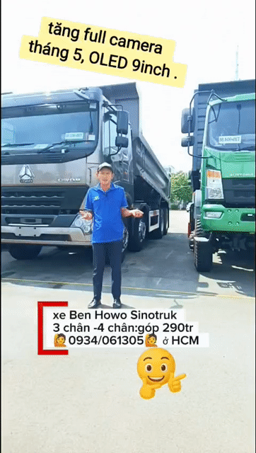 Xe ben 4chân Howo,2026,full 2 cam,OLED 9in, gop290. Mua bán Xe tải, xe ben tại Thành phố Thủ Đức Tp Hồ Chí Minh được đăng bởi Lê Hùng hình 1