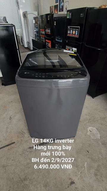 Máy giặt LG 14kg inverter Mới 100%.. Mua bán Máy giặt tại Thành phố Sóc Trăng Sóc Trăng được đăng bởi Điện Lạnh Hoàng Khải hình 1