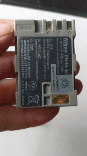 Pin máy ảnh Nikon EN-EL3e. Mua bán Máy ảnh, Máy quay tại Quận Thanh Khê Đà Nẵng được đăng bởi Trung Tran hình 1