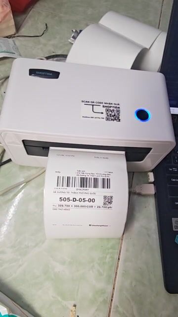 Máy in nhiệt SHOPTIDA SP46 Trắng Nguyên zin. Mua bán Đồ dùng văn phòng tại Quận Tân Bình Tp Hồ Chí Minh được đăng bởi AnDy hình 1