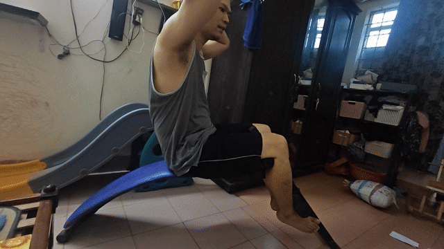 Máy tập gập bụng Xanh dương đã sử dụng. Mua bán Đồ thể thao, Dã ngoại tại Quận Ba Đình Hà Nội được đăng bởi goocba hình 1