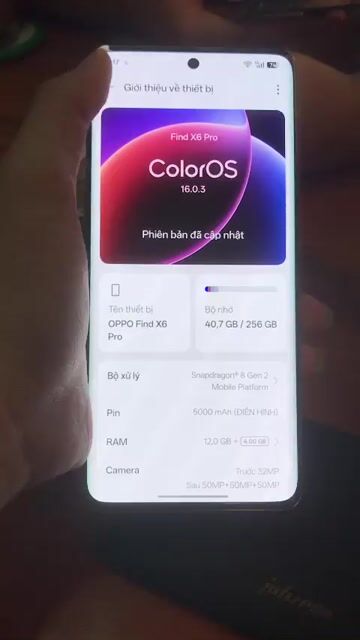 Oppo Find X6 Pro 256GB Đen 97%. Mua bán Điện thoại tại Quận 12 Tp Hồ Chí Minh được đăng bởi khanh khanh hình 1