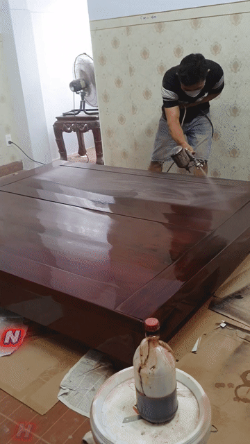 Dịch vụ thổi PU làm mới đồ gỗ. Dịch vụ tại Quận 7 Tp Hồ Chí Minh được đăng bởi ĐOÀN GIA hình 1