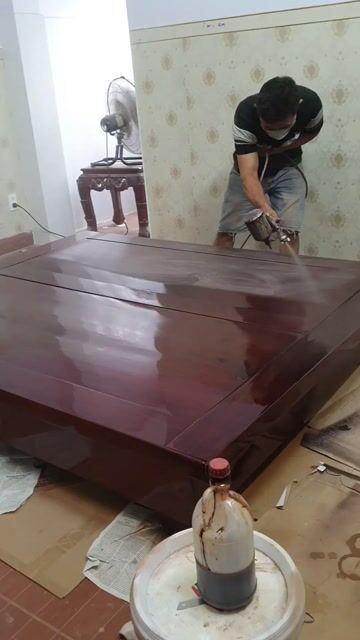 Dịch vụ thổi PU làm mới đồ gỗ. Dịch vụ tại Quận 7 Tp Hồ Chí Minh được đăng bởi ĐOÀN GIA hình 1