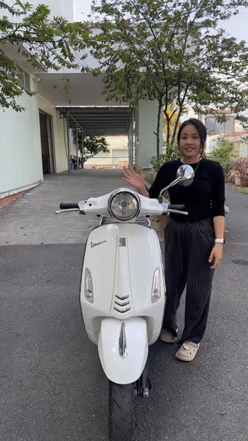 Piaggio Vespa 2014 Trắng. Mua bán Xe máy tại Thành phố Thuận An Bình Dương được đăng bởi xe máy phước thịnh hình 1