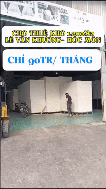Cho thuê Văn phòng, Mặt bằng kinh doanh Huyện Hóc Môn Tp Hồ Chí Minh diện tích 1200 m² giá 90 triệu/tháng