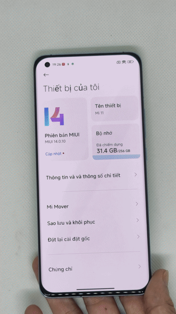 Xiaomi Mi 11 Xanh 8/256, màn đẹp 99%. Mua bán Điện thoại tại Quận Thanh Xuân Hà Nội được đăng bởi Đỗ Mạnh Nhuận hình 1