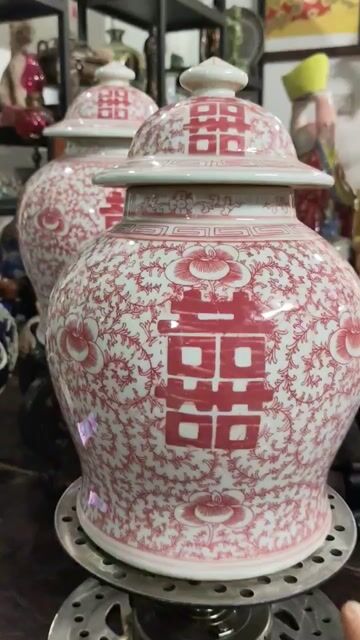 Chóe Tàu Gốm sứ Đỏ trắng 33cm. Mua bán Đồ sưu tầm, đồ cổ tại Quận Hà Đông Hà Nội được đăng bởi Trung Nguyen Hoang hình 1