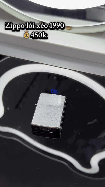 Bật lửa Zippo Lồi xéo 1990 USA Bạc. Mua bán Đồ sưu tầm, đồ cổ tại Quận 7 Tp Hồ Chí Minh được đăng bởi Thanh Tâm hình 1