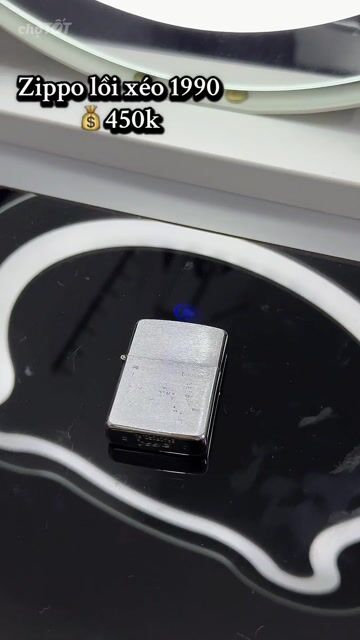 Bật lửa Zippo Lồi xéo 1990 USA Bạc. Mua bán Đồ sưu tầm, đồ cổ tại Quận 7 Tp Hồ Chí Minh được đăng bởi Thanh Tâm hình 1