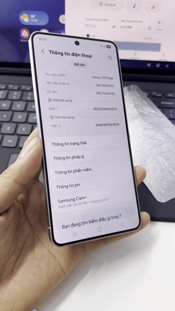 Samsung S25 Edge 512GB Xám care T1/2027. Mua bán Điện thoại tại Huyện Hóc Môn Tp Hồ Chí Minh được đăng bởi Tuấn hình 1