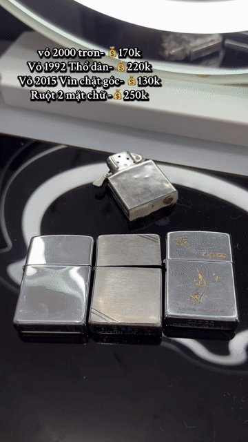 Vỏ bật lửa Zippo Vintage 2015 Bạc. Mua bán Đồ sưu tầm, đồ cổ tại Quận 7 Tp Hồ Chí Minh được đăng bởi Thanh Tâm hình 1
