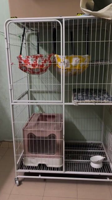 Bán chuồng mèo 3 tầng 70x170 màu trắng mới. Mua bán Phụ kiện, Thức ăn, Dịch vụ tại Quận Tân Bình Tp Hồ Chí Minh được đăng bởi Nguyen Hoang Anh hình 1