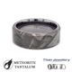 8mm Chamfered Muonionalusta Meteorite Tantalum Ring 360 video