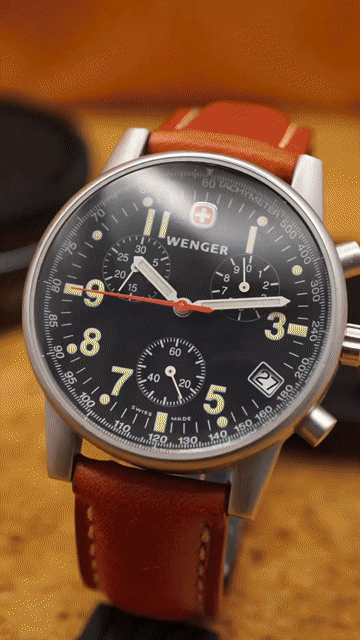 Đồng hồ Wenger Swiss Chronograph Thuỵ Sỹ. Mua bán Đồng hồ tại Quận 3 Tp Hồ Chí Minh được đăng bởi Đồng Hồ Nội Địa Nhật hình 1