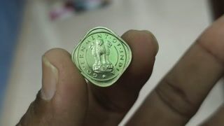 Republic India, 1950 Proof Copper Nickel 1/2 Anna Bombay Mint video