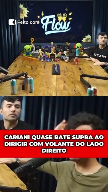 RENATO CARIANI QUASE BATE SUPRA AO DIRIGIR COM VOLANTE DO LADO DIREITO
