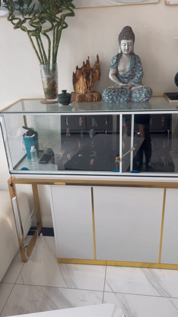 Tủ trưng bày Kính gỗ kim loại Trắng vàng. Mua bán Tủ, kệ gia đình tại Quận Đống Đa Hà Nội được đăng bởi Nguyễn Đức Mạnh hình 1