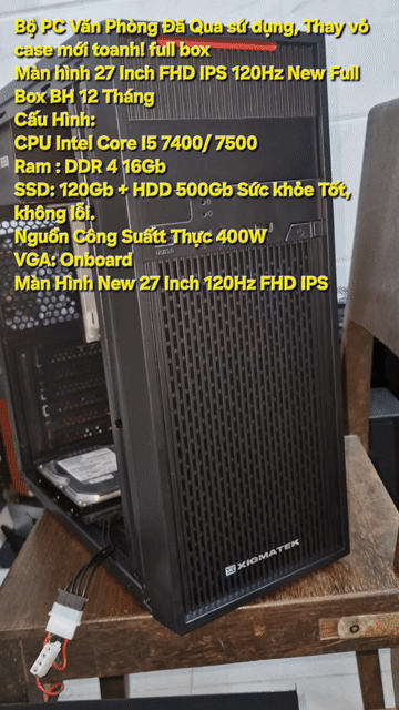 Máy tính để bàn i5-7400 16GB/120GB 27 inch. Mua bán Máy tính để bàn tại Quận 11 Tp Hồ Chí Minh được đăng bởi Đăng Khoa hình 1