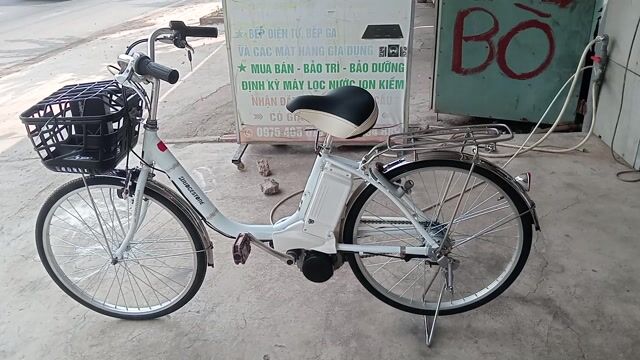 Xe đạp điện Yamaha Trắng. Mua bán Xe đạp tại Huyện Vĩnh Cửu Đồng Nai được đăng bởi Bùi kim loan hình 1