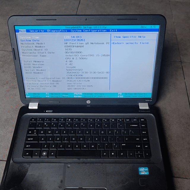 HP Pavilion G6 i5 15 inch 4GB Đen Like New. Mua bán Laptop tại Thành phố Bến Tre Bến Tre được đăng bởi Quà Quê Dừa hình 1