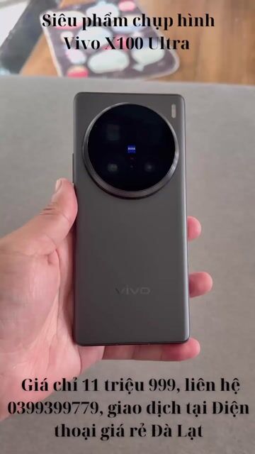Vivo X100 Ultra 256GB Xám. Mua bán Điện thoại tại Thành phố Đà Lạt Lâm Đồng được đăng bởi Điện thoại giá rẻ Đà Lạt hình 1