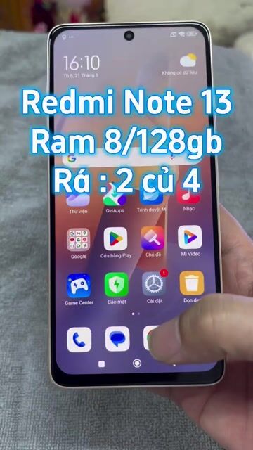 Redmi Note 13 ram 8/128gb. Mua bán Điện thoại tại Quận 4 Tp Hồ Chí Minh được đăng bởi Tuấn hình 1