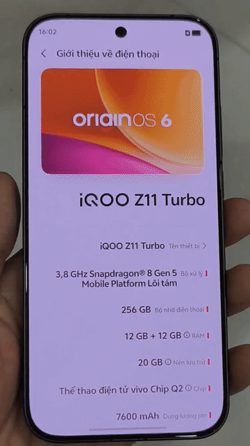  iQOO Z11 Turbo Màu Đen 12GB/256GB Fullbox. Mua bán Điện thoại tại Quận Tân Bình Tp Hồ Chí Minh được đăng bởi Colsibanac hình 1