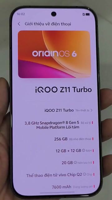  iQOO Z11 Turbo Màu Đen 12GB/256GB Fullbox. Mua bán Điện thoại tại Quận Tân Bình Tp Hồ Chí Minh được đăng bởi Colsibanac hình 1