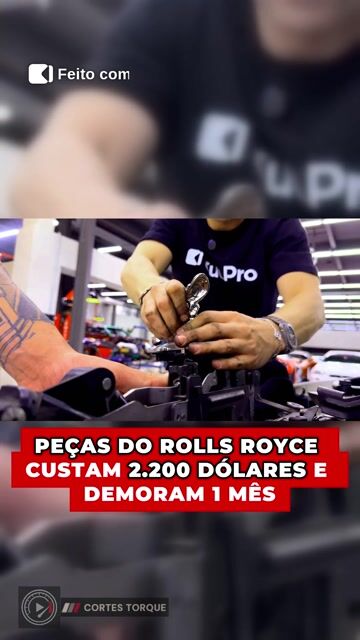 Peças do Rolls Royce custam 2.200 dólares e demoram mais de um mês