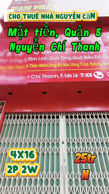 Cho thuê Nhà ở Quận 5 Tp Hồ Chí Minh diện tích 64 m² giá 25 triệu/tháng