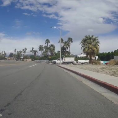 Close call in Palm Springs Shared on UpRide: Abused for being in the primary position
