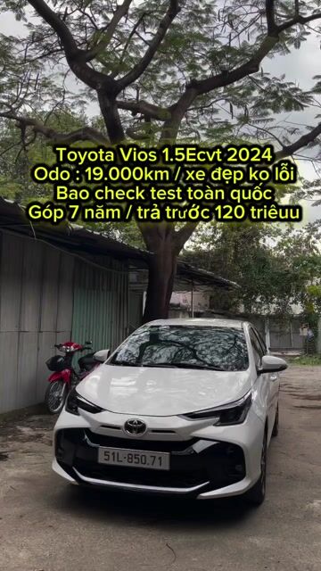 Toyota Vios 1.5E CVT 2024. Mua bán Ô tô tại Quận Tân Phú Tp Hồ Chí Minh được đăng bởi Lê Tấn Dũ hình 1