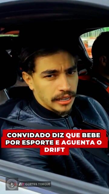 Convidado encara drift profissional e garante que bebe por esporte