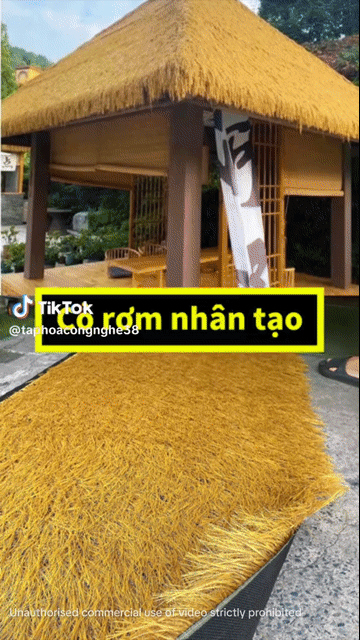 Thảm rơm vàng nâu 20m x 1m. Dịch vụ dọn dẹp nhà tại Quận 12 Tp Hồ Chí Minh được đăng bởi Bố Kẹo Chíp hình 1