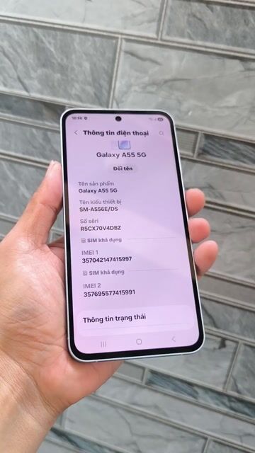 Samsung A55 5G 8GB/128GB Trắng. Mua bán Điện thoại tại Huyện Đất Đỏ Bà Rịa - Vũng Tàu được đăng bởi Tuan Pham hình 1