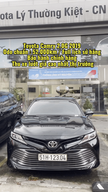 Toyota Camry 2019 2.0G Đen 52.000km. Mua bán Ô tô tại Quận Tân Phú Tp Hồ Chí Minh được đăng bởi Lê Tấn Dũ hình 1