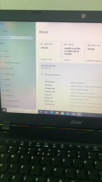 Laptop Acer Aspire A315-51 i3-7100U 4GB/500GB Đen. Mua bán Laptop tại Thành phố Thủ Dầu Một Bình Dương được đăng bởi Mạnh Hùng hình 1