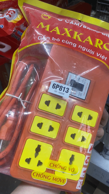 Ổ cắm điện MAXKARO 3 mét. Mua bán Nội thất, đồ gia dụng khác tại Huyện Hoài Đức Hà Nội được đăng bởi Kim khí Điện máy Đại Dương hình 1