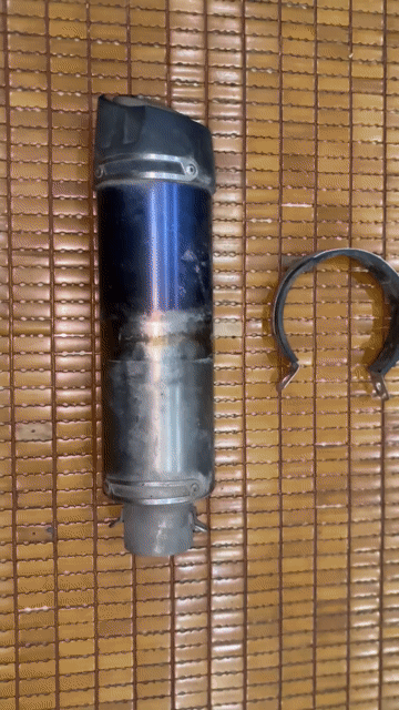 Pô xe máy PR2 Titanium Xanh bạc. Mua bán Phụ tùng xe tại Quận Cầu Giấy Hà Nội được đăng bởi Thompson hình 1