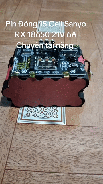 Pin đóng 15 Cell Sanyo RX 6A. Chuyên tải nặng. Mua bán Đồ chuyên dụng, Giống nuôi trồng tại Huyện Châu Thành A Hậu Giang được đăng bởi TK Battery  hình 1